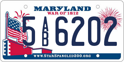 MD license plate 5AB6202