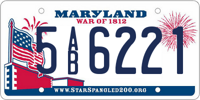 MD license plate 5AB6221