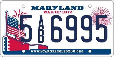 MD license plate 5AB6995