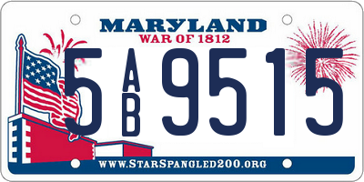 MD license plate 5AB9515