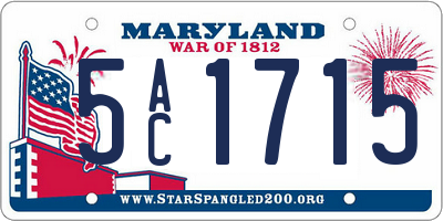 MD license plate 5AC1715