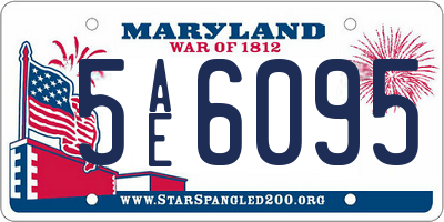 MD license plate 5AE6095