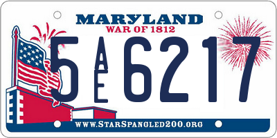 MD license plate 5AE6217