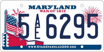 MD license plate 5AE6295