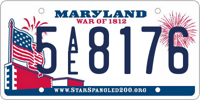 MD license plate 5AE8176