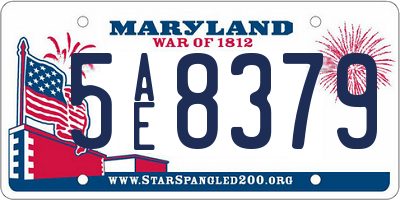 MD license plate 5AE8379