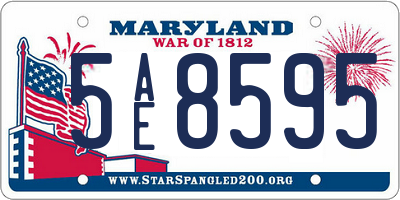 MD license plate 5AE8595