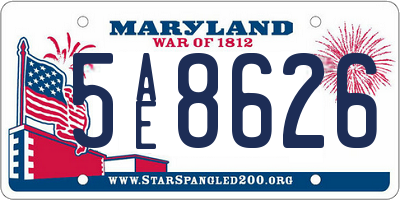 MD license plate 5AE8626