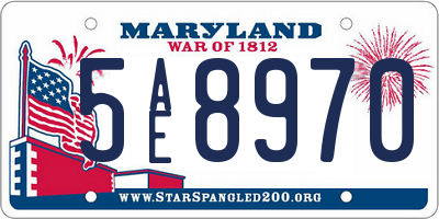 MD license plate 5AE8970