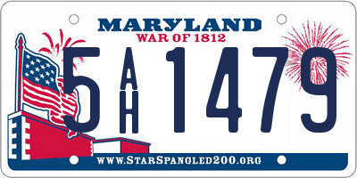 MD license plate 5AH1479