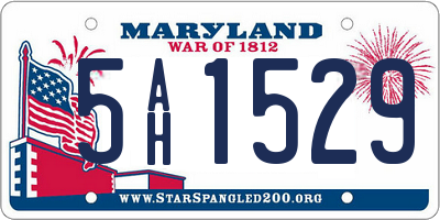 MD license plate 5AH1529