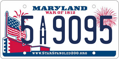 MD license plate 5AH9095
