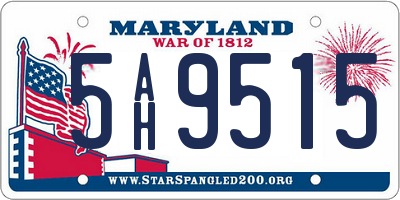 MD license plate 5AH9515