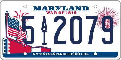 MD license plate 5AI2079