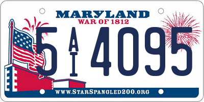 MD license plate 5AI4095