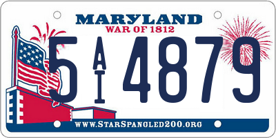 MD license plate 5AI4879