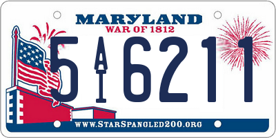 MD license plate 5AI6211