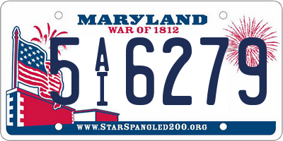 MD license plate 5AI6279