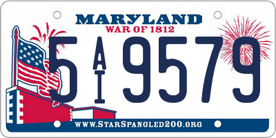 MD license plate 5AI9579