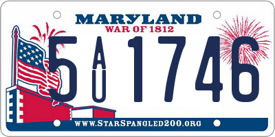 MD license plate 5AU1746