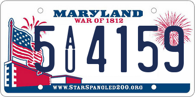 MD license plate 5AU4159