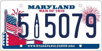 MD license plate 5AU5079