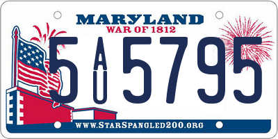 MD license plate 5AU5795