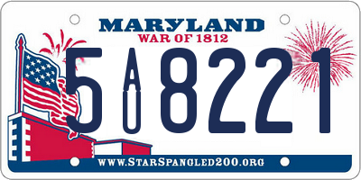 MD license plate 5AU8221