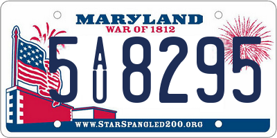 MD license plate 5AU8295