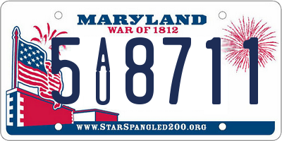 MD license plate 5AU8711