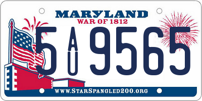 MD license plate 5AU9565