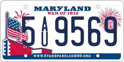 MD license plate 5AU9569