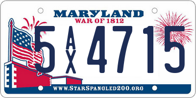 MD license plate 5AX4715