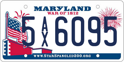 MD license plate 5AX6095