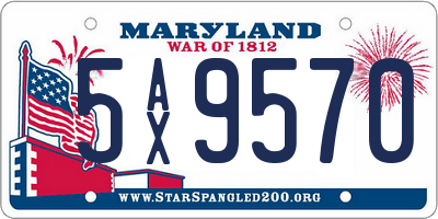 MD license plate 5AX9570