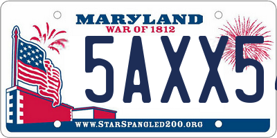 MD license plate 5AXX54