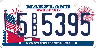 MD license plate 5BB5395