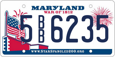 MD license plate 5BB6235