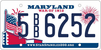 MD license plate 5BB6252