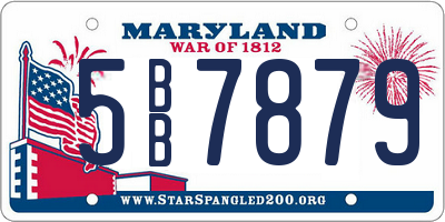 MD license plate 5BB7879