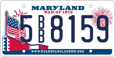 MD license plate 5BB8159