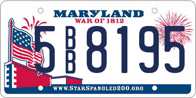 MD license plate 5BB8195