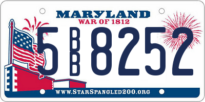 MD license plate 5BB8252