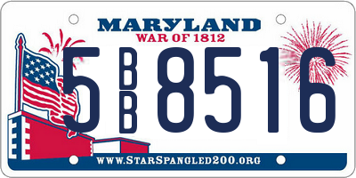 MD license plate 5BB8516
