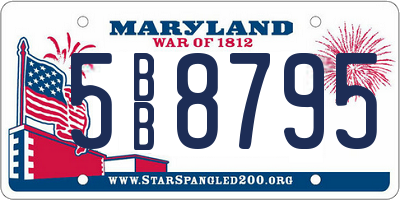 MD license plate 5BB8795