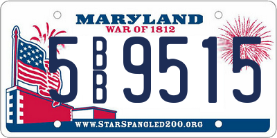 MD license plate 5BB9515