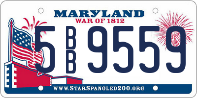 MD license plate 5BB9559