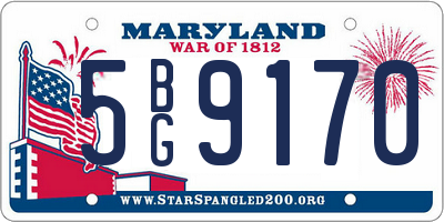MD license plate 5BG9170