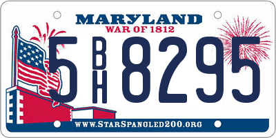MD license plate 5BH8295