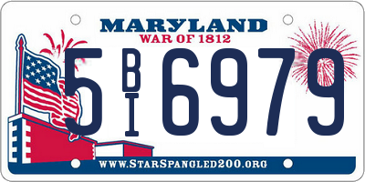 MD license plate 5BI6979